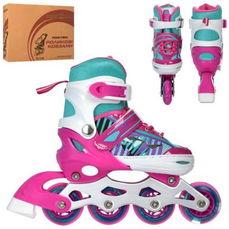 Ролики раздвижные Profi A4143-S-P размер(31-34) Ролики раздвижные Profi A4143-S-P размер(31-34)