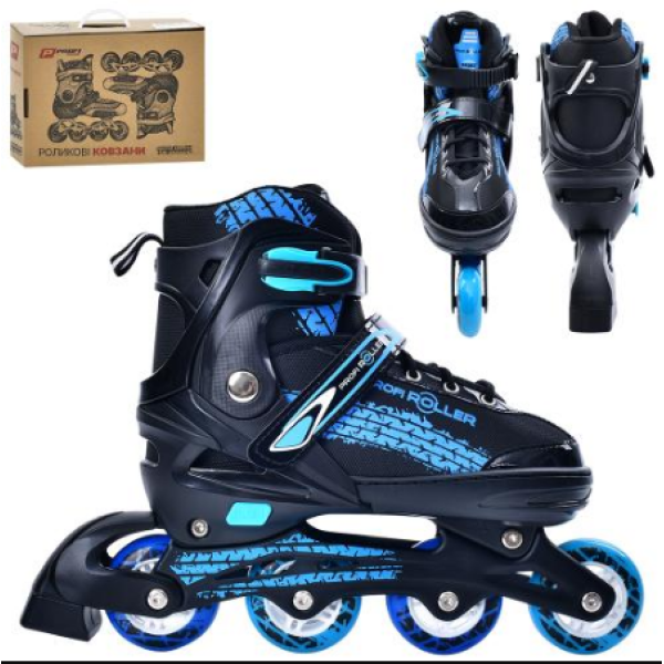 Ролики розсувні підліткові A4150-L-BL розмір (39-42) (A4150-L-BL)