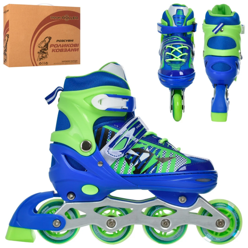 Ролики раздвижные Profi A4143-L-BL размер(39-42) Ролики раздвижные Profi A4143-L-BL размер(39-42)