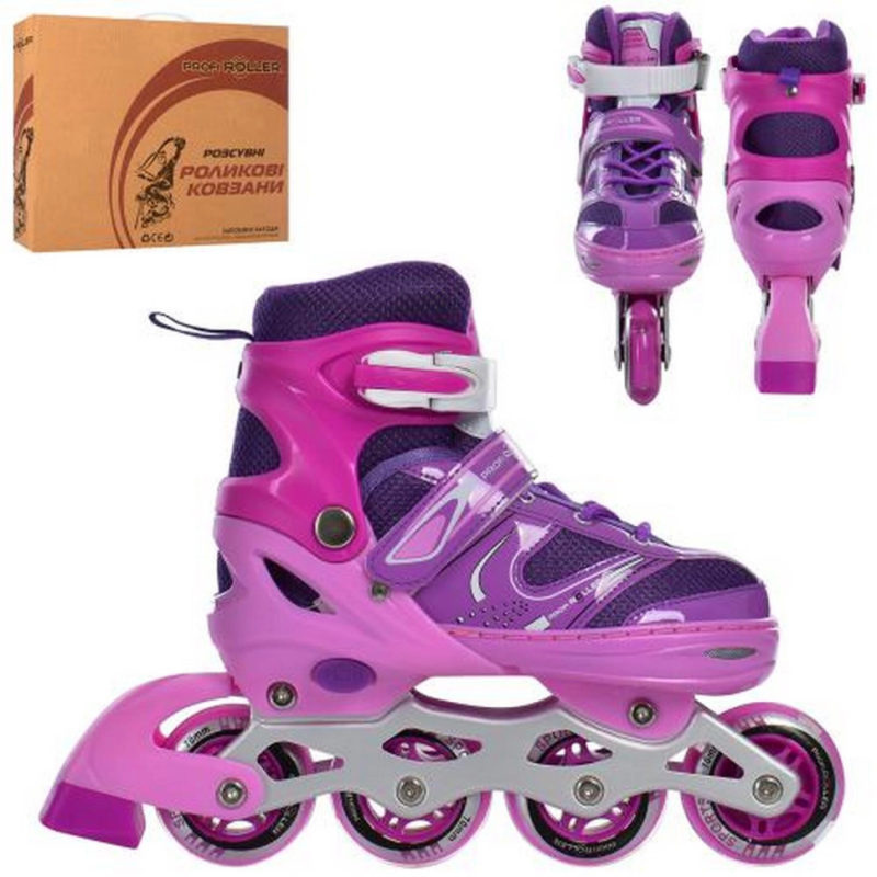 Ролики раздвижные Profi A4145-M-V размер(35-38) Ролики раздвижные Profi A4145-M-V размер(35-38)