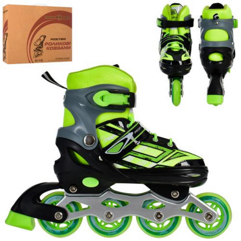 Ролики раздвижные Profi A4144-M-GR размер(35-38)