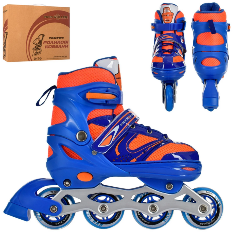 Ролики розсувні Profi A4145-M-BL розмір(35-38) Ролики розсувні Profi A4145-M-BL розмір(35-38)