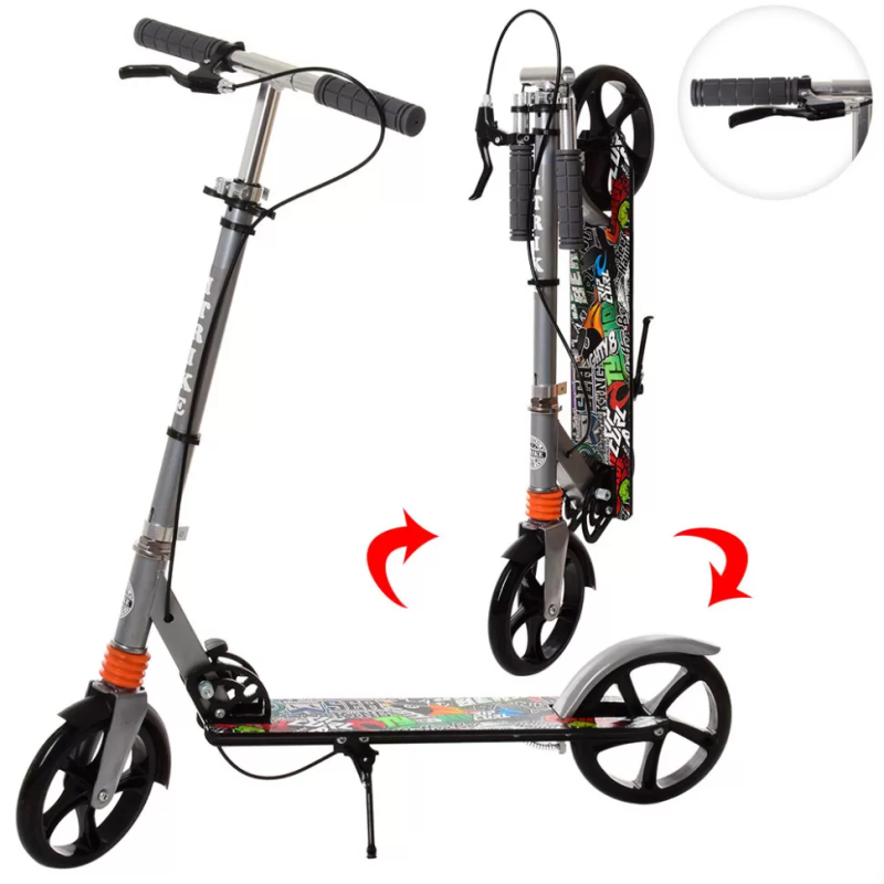 Дитячий складаний самокат SR SR 2-010-1 з ручним гальмом