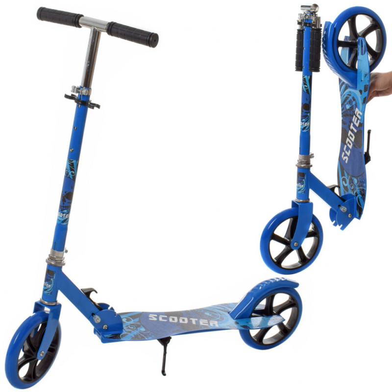 Самокат двоколісний SR 2-050-1-BL з підніжкою, ручним гальмом