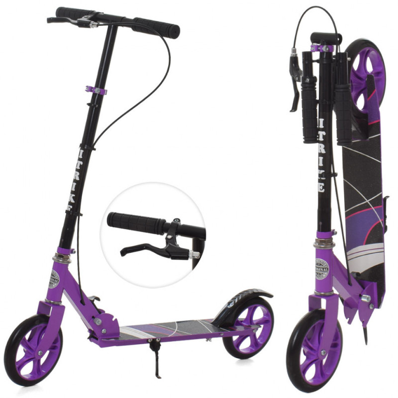 Самокат великий двоколісний SR 2-008 з ручним гальмом Самокат великий двоколісний SR 2-008 з ручним гальмом