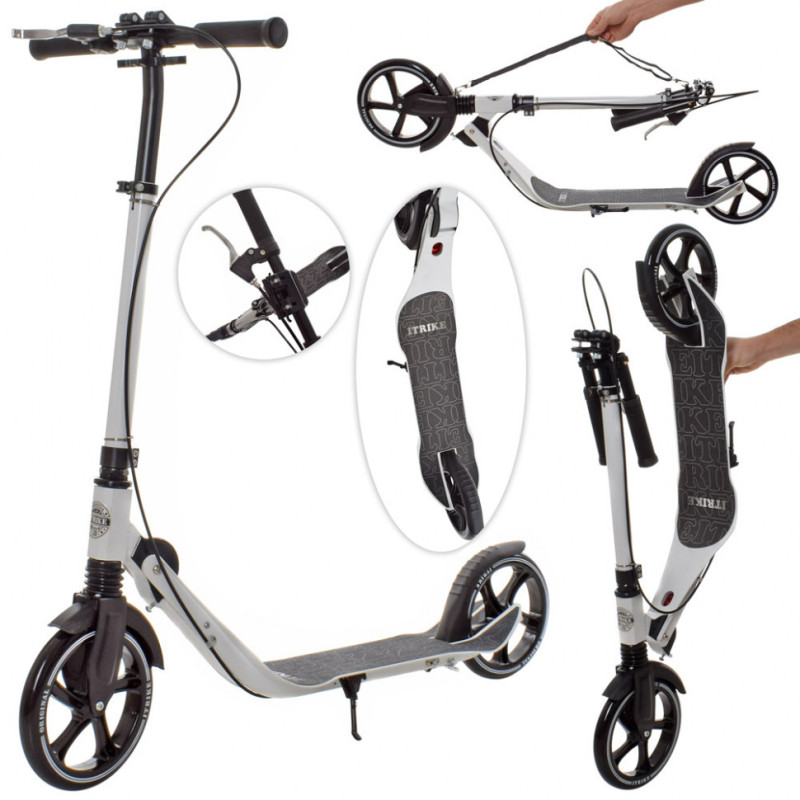 Самокат двоколісний SR 2-059 з підніжкою і ручним гальмом Самокат двоколісний SR 2-059 з підніжкою і ручним гальмом