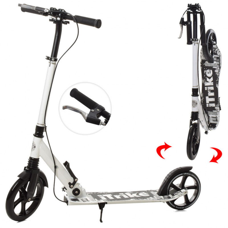 Самокат двоколісний SR 2-060 з підніжкою і ручним гальмом Самокат двоколісний SR 2-060 з підніжкою і ручним гальмом