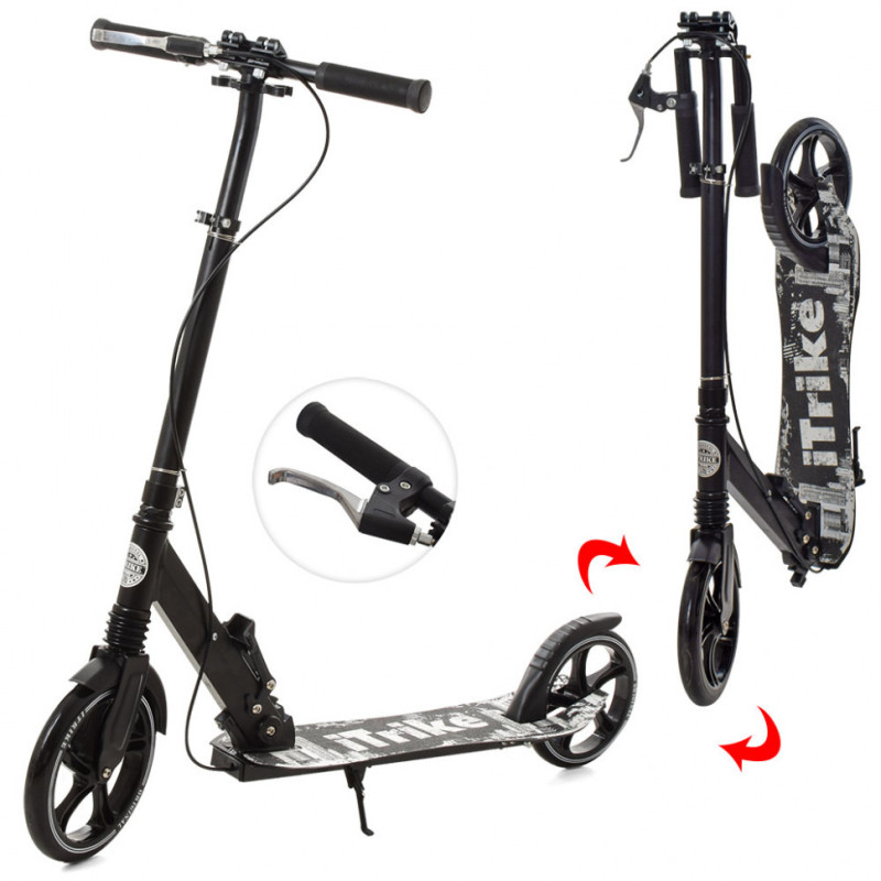 Самокат двоколісний SR 2-060 з підніжкою і ручним гальмом Самокат двоколісний SR 2-060 з підніжкою і ручним гальмом