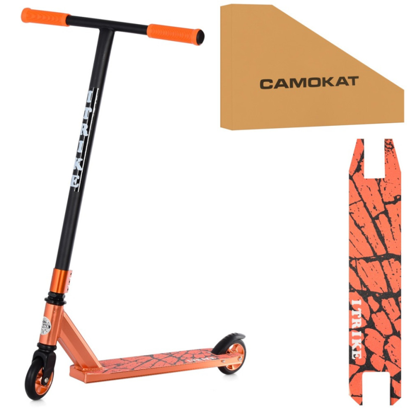 Самокат трюковий iTrike SR2-066-1-OR-B двоколісний Самокат трюковий iTrike SR2-066-1-OR-B двоколісний