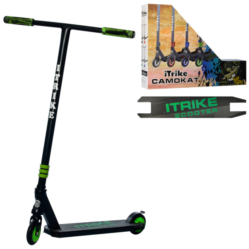 Самокат трюковий iTrike SR 2-068-2-BGR двоколісний Самокат трюковий iTrike SR 2-068-2-BGR двоколісний