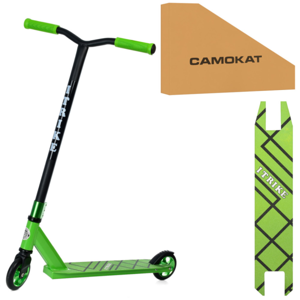 Самокат трюковий iTrike SR2-066-6-GR двоколісний (SR2-066-6-GR)