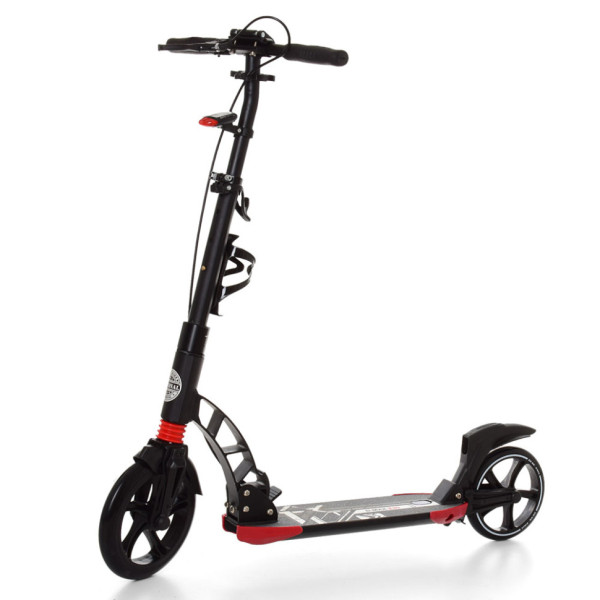 Двоколісний самокат SR 2-014 з ручним гальмом  Чорний (SR 2-014(Black))