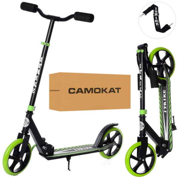 Самокат дитячий iTrike SR2-010-10-B-GR складний (SR2-010-10-B-GR)
