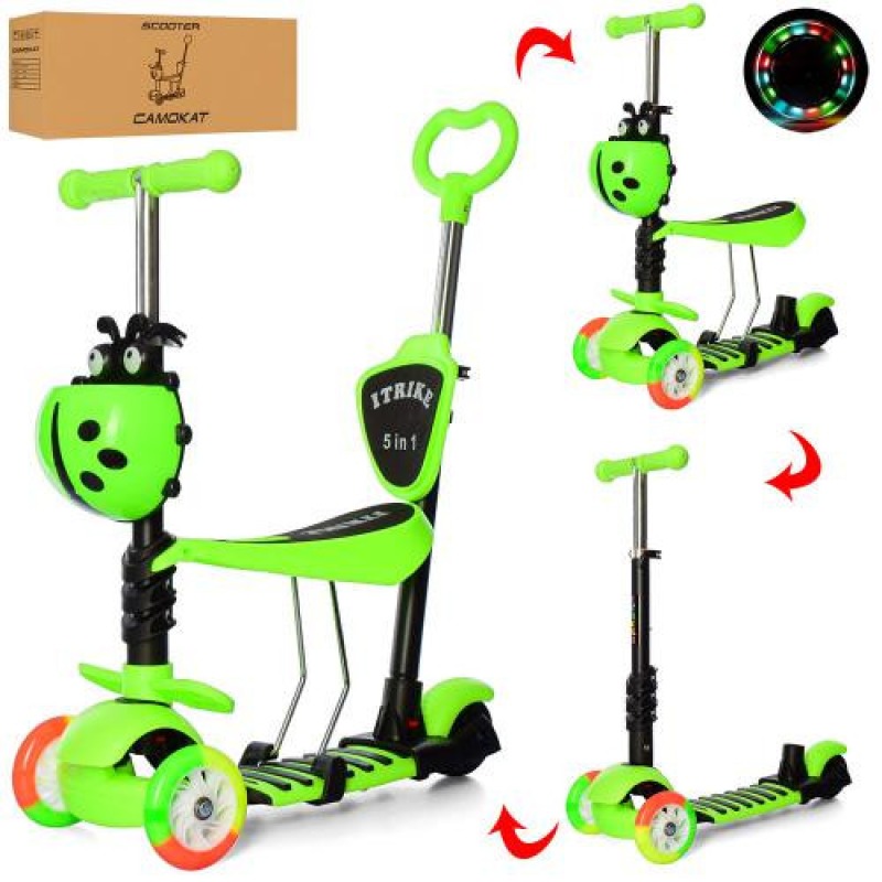 Дитячий самокат iTrike JR 3-026-C-GR MAXI 5 в 1 Дитячий самокат iTrike JR 3-026-C-GR MAXI 5 в 1