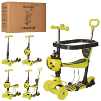 Самокат детский MAXI iTrike JR 3-027-GR с родительской ручкой Самокат детский MAXI iTrike JR 3-027-GR с родительской ручкой