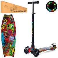 Самокат дитячий MAXI iTrike JR 3-055-3-WP35 з підсвічуванням Самокат дитячий MAXI iTrike JR 3-055-3-WP35 з підсвічуванням