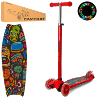 Самокат дитячий MAXI iTrike JR 3-055-1-R з підсвічуванням Самокат дитячий MAXI iTrike JR 3-055-1-R з підсвічуванням