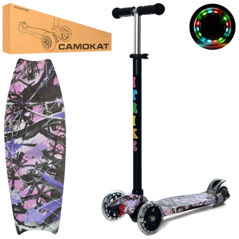 Самокат дитячий MAXI iTrike JR 3-055-1-WP17 з підсвічуванням Самокат дитячий MAXI iTrike JR 3-055-1-WP17 з підсвічуванням