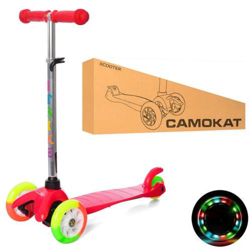 Дитячий самокат iTrike BB 3-013-4-AR MINI колеса, що світяться Дитячий самокат iTrike BB 3-013-4-AR MINI колеса, що світяться