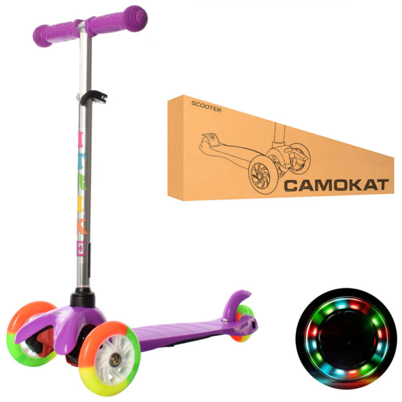 Дитячий самокат iTrike BB 3-013-4-AV MINI колеса, що світяться Дитячий самокат iTrike BB 3-013-4-AV MINI колеса, що світяться