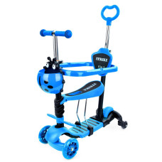 Самокат дитячий 3-х колісний 5 в 1 JR3-101-BL, до 25 кг (JR3-101-BL)