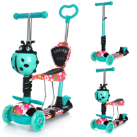 Самокат дитячий MAXI iTrike JR3-058-I-WP12 з батьківською ручкою Самокат дитячий MAXI iTrike JR3-058-I-WP12 з батьківською ручкою