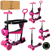 Самокат дитячий MAXI iTrike JR 3-027-P з батьківською ручкою Самокат дитячий MAXI iTrike JR 3-027-P з батьківською ручкою