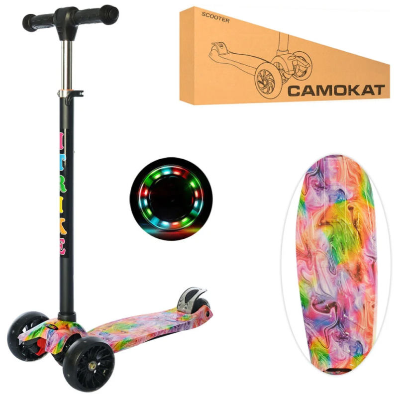 Самокат дитячий MAXI iTrike JR 3-060-22-WP2 триколісний Самокат дитячий MAXI iTrike JR 3-060-22-WP2 триколісний