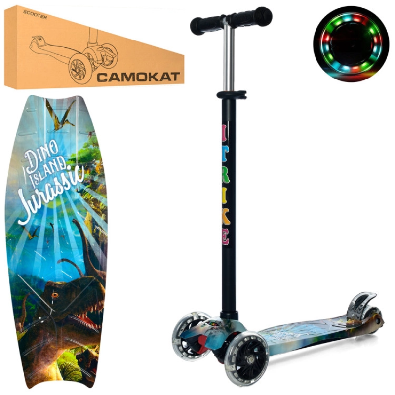 Самокат дитячий MAXI iTrike JR 3-055-1-WP18 з підсвічуванням Самокат дитячий MAXI iTrike JR 3-055-1-WP18 з підсвічуванням