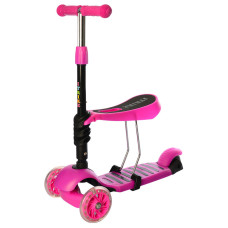 Дитячий самокат iTrike JR 3-054-P MAXI з кошиком (JR3-054-P)