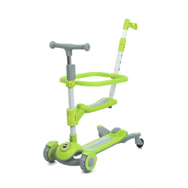 Самокат дитячий триколісний 3 в 1 JR3-127-GR, колеса зі світлом (JR3-127-GR)
