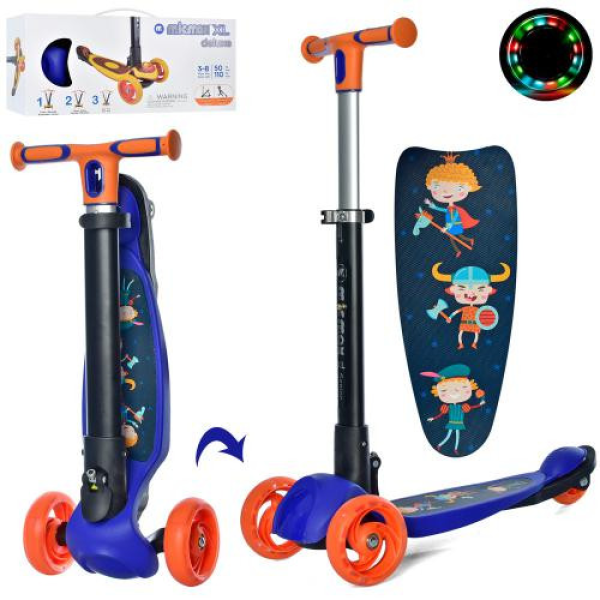 Самокат дитячий MAXI iTrike JR 3-060-35-BL складний (JR3-060-35-BL)