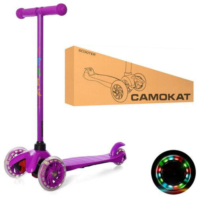 Дитячий самокат iTrike BB 3-013-5-V MINI колеса, що світяться