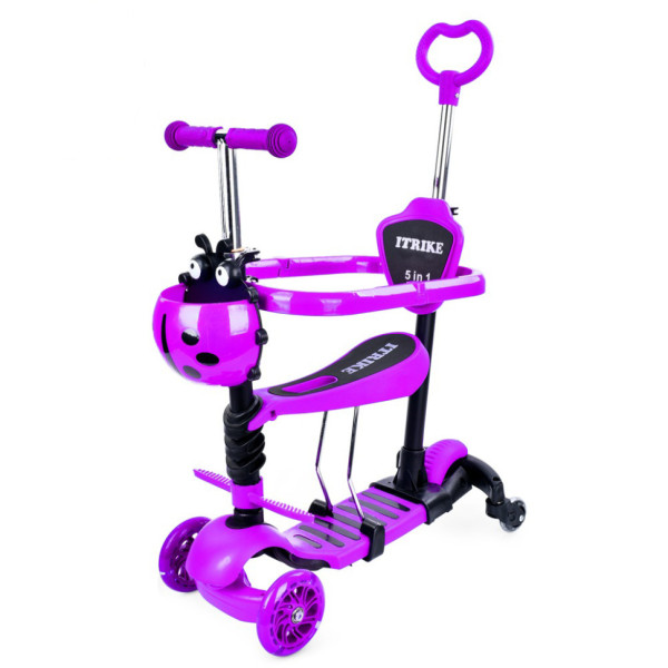 Самокат дитячий 3-х колісний 5 в 1 JR3-101-V, до 25 кг (JR3-101-V)