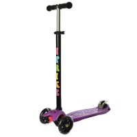 Самокат детский трехколесный JR 3-003-E MAXI светятся колёса