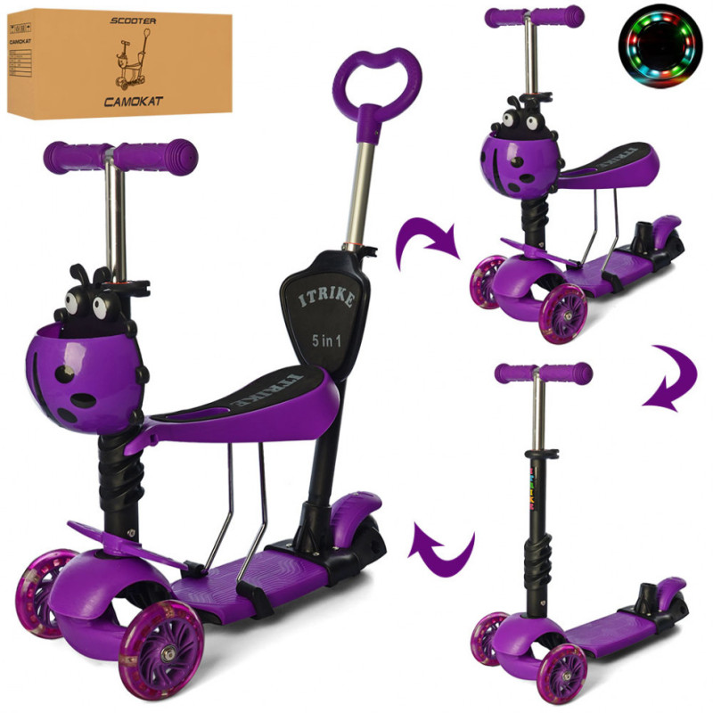 Самокат JR 3-068-V MAXI, 5в1 Самокат JR 3-068-V MAXI, 5в1