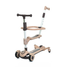 Самокат дитячий триколісний 3 в 1 JR3-127-BRN, колеса зі світлом (JR3-127-BRN)