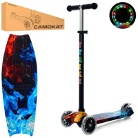 Самокат дитячий MAXI iTrike JR 3-055-1-WP14 з підсвічуванням (JR3-055-1-WP14)