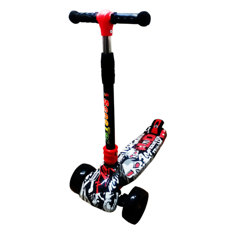 Самокат детский 3-х колесный HS2019-1 (RL7T) складной, светящиеся колеса PU Самокат детский 3-х колесный HS2019-1 (RL7T) складной, светящиеся колеса PU