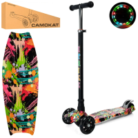 Самокат дитячий MAXI iTrike JR3-055-3-WP33 з підсвічуванням Самокат дитячий MAXI iTrike JR3-055-3-WP33 з підсвічуванням