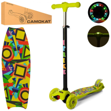 Самокат дитячий MAXI iTrike JR3-055-GR1-L з підсвічуванням (JR3-055-GR1-L)