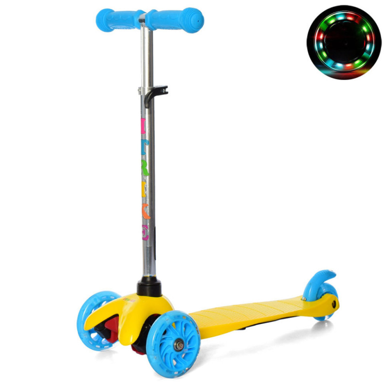 Дитячий самокат iTrike BB 3-013-4-CY MINI колеса, що світяться Дитячий самокат iTrike BB 3-013-4-CY MINI колеса, що світяться