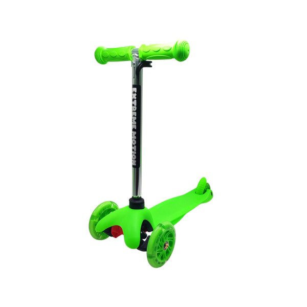 Самокат дитячий 3-х колісний  SC20101 колеса, що світяться Зелений (SC20101(Green))