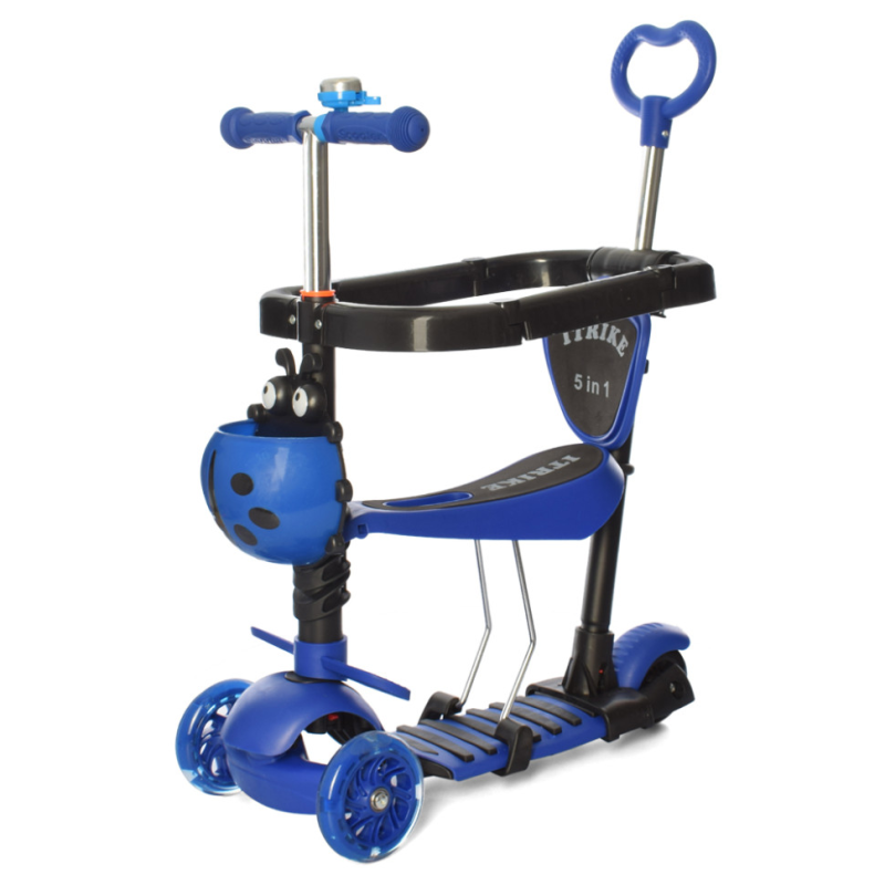 Самокат дитячий MAXI iTrike JR 3-027-BL з батьківською ручкою Самокат дитячий MAXI iTrike JR 3-027-BL з батьківською ручкою