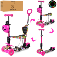 Самокат детский MAXI iTrike JR 3-058-I-WP18 с родительской ручкой Самокат детский MAXI iTrike JR 3-058-I-WP18 с родительской ручкой