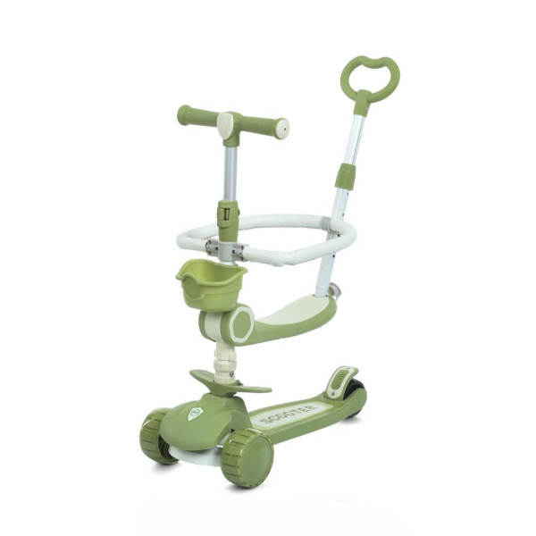 Самокат дитячий триколісний 5 в 1 JR3-133-GR, колеса зі світлом (JR3-133-GR)