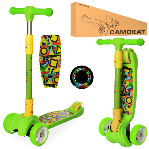 Самокат дитячий MAXI iTrike JR3-060-11-GR складний (JR3-060-11-GR)