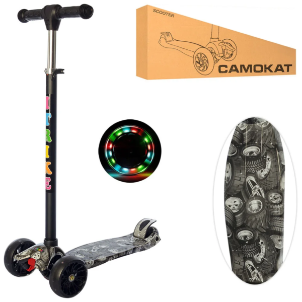 Самокат дитячий MAXI iTrike JR 3-060-22-WP4 триколісний (JR3-060-22-WP4)