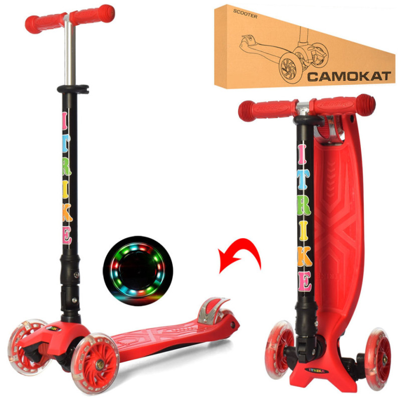 Дитячий самокат iTrike JR 3-003-1-R MAXI складаний Дитячий самокат iTrike JR 3-003-1-R MAXI складаний