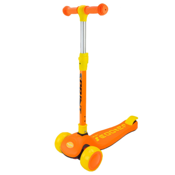 Самокат детский 3-х колесный Mini Scooter SC2420(Orange) светящиеся колеса оранжевый (SC2420(Orange))
